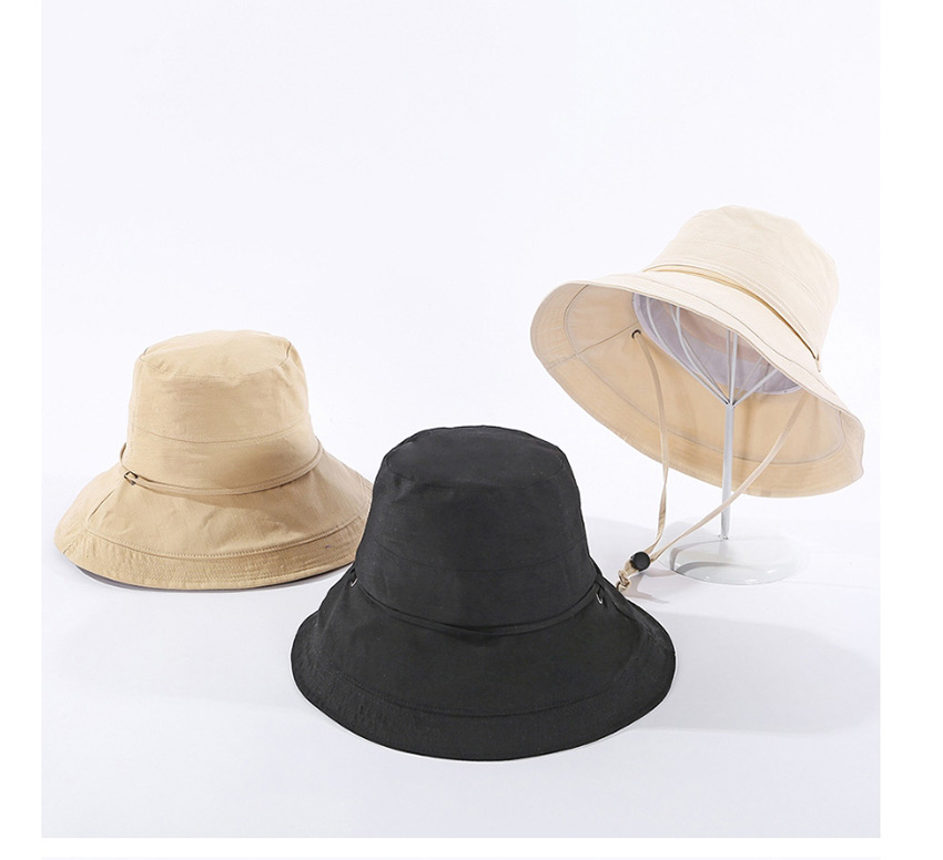Fashion Yellow Fisherman Hat With Rope,Sun Hats