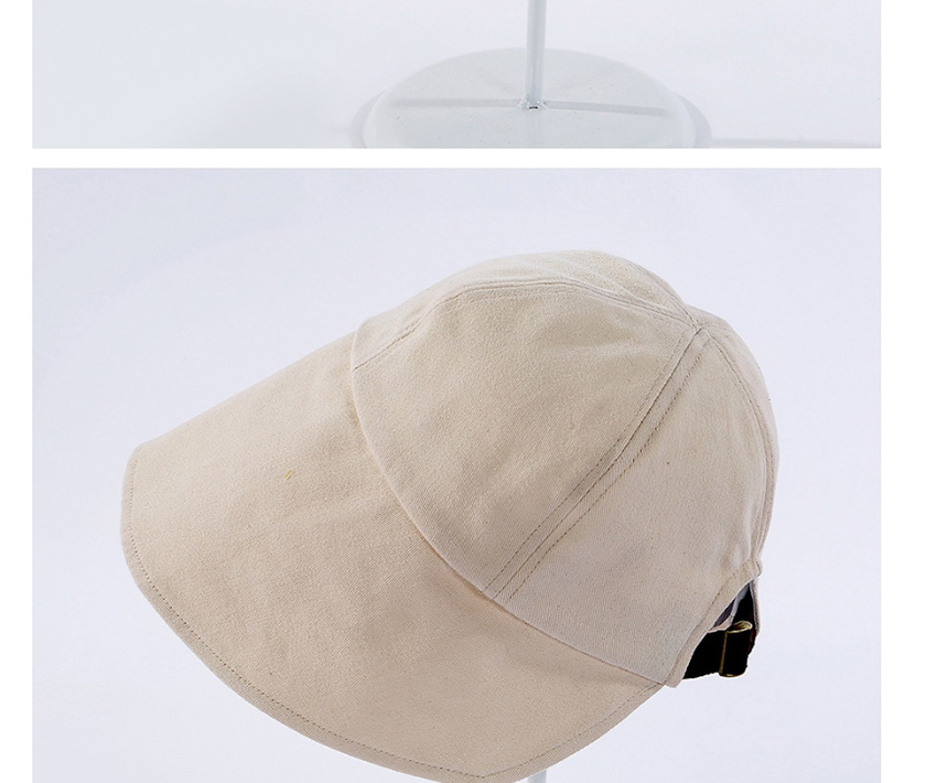 Fashion Beige Cotton Adjustable Fisherman Hat,Sun Hats