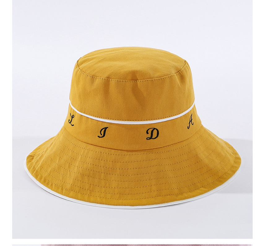 Fashion Brick Red Lettering Fisherman Hat,Sun Hats
