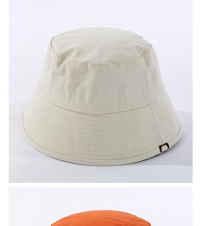 Fashion Orange Fisherman Hat In Solid Color,Sun Hats