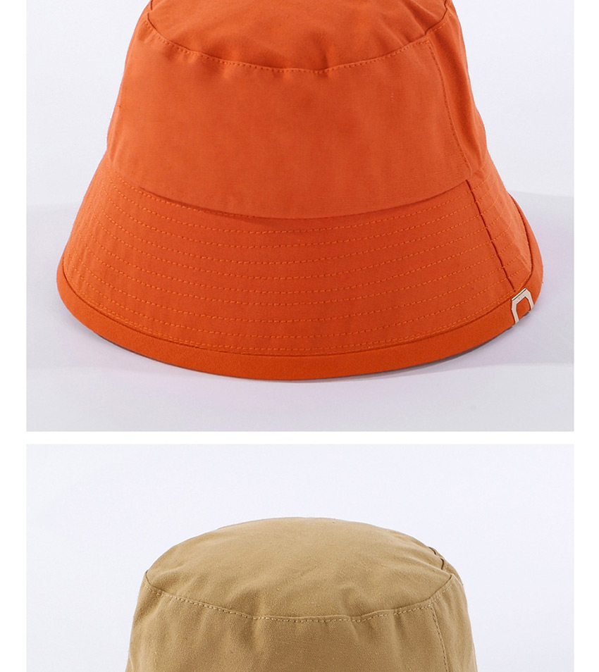 Fashion Orange Fisherman Hat In Solid Color,Sun Hats