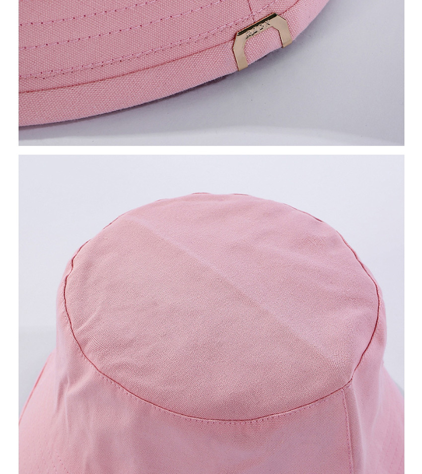 Fashion Pink Fisherman Hat In Solid Color,Sun Hats