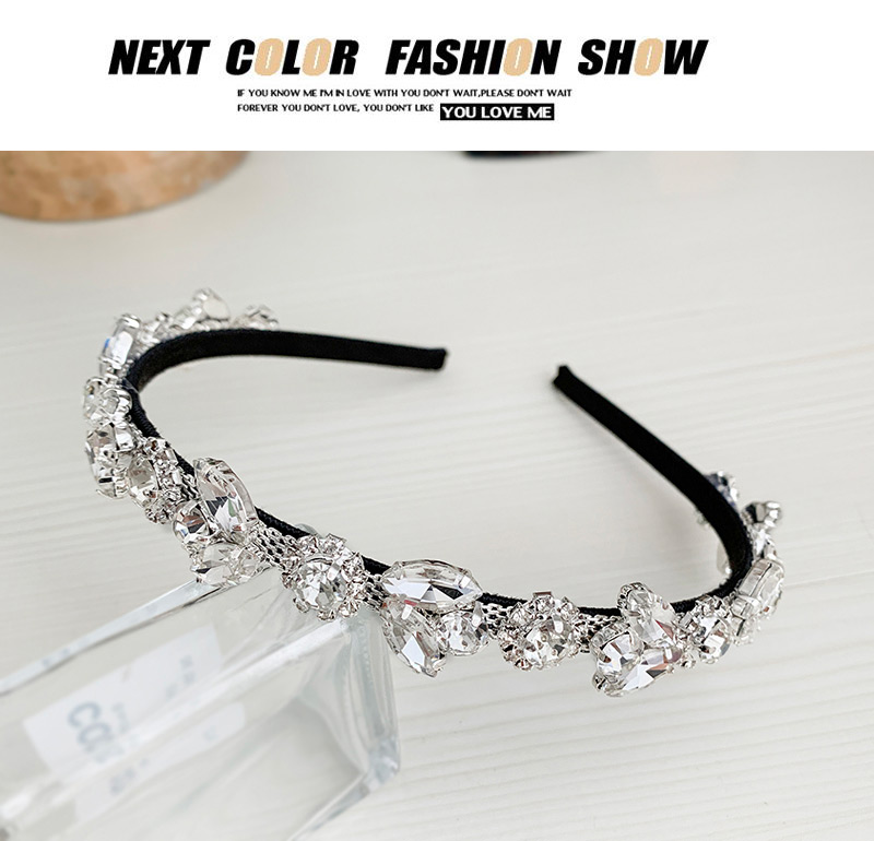 Fashion Silver Alloy Diamond Geometric Headband,Head Band