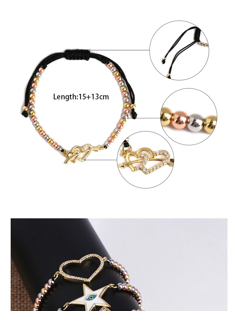 Fashion Color Bow Eye Palm 18k Ball Woven Bracelet,Fashion Bracelets