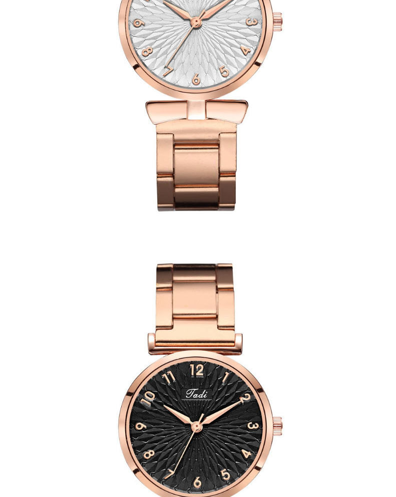 Fashion Brown Surface Steel Strap Digital Face Quartz Watch,Ladies Watches