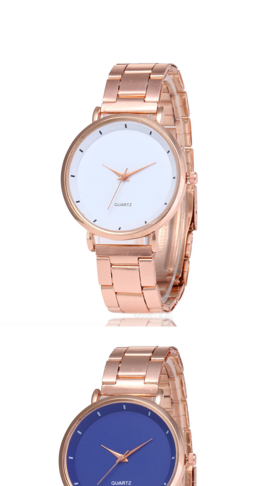 Fashion Pink Steel Strap Quartz Dial Watch,Ladies Watches
