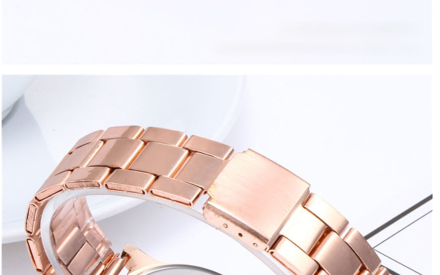Fashion Black Rose Quartz Watch With Diamonds,Ladies Watches