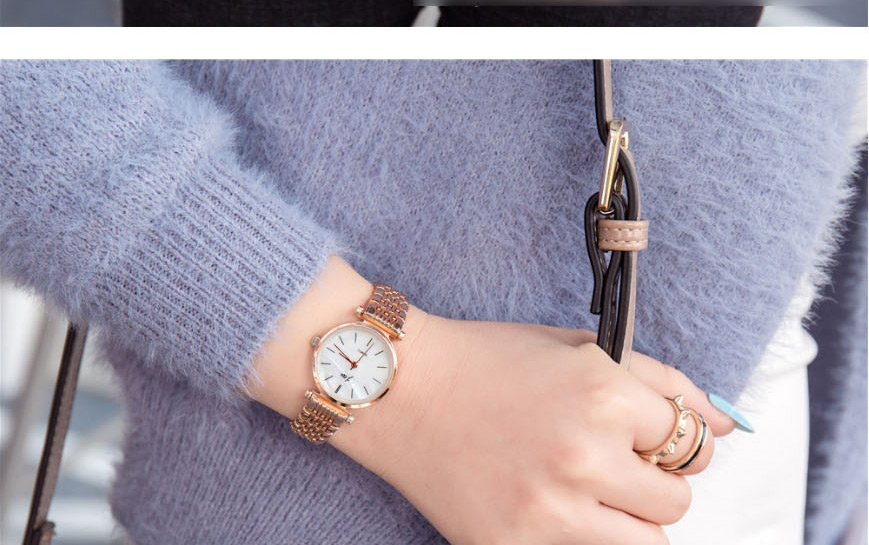 Fashion Silver Steel Strap Quartz Watch,Ladies Watches