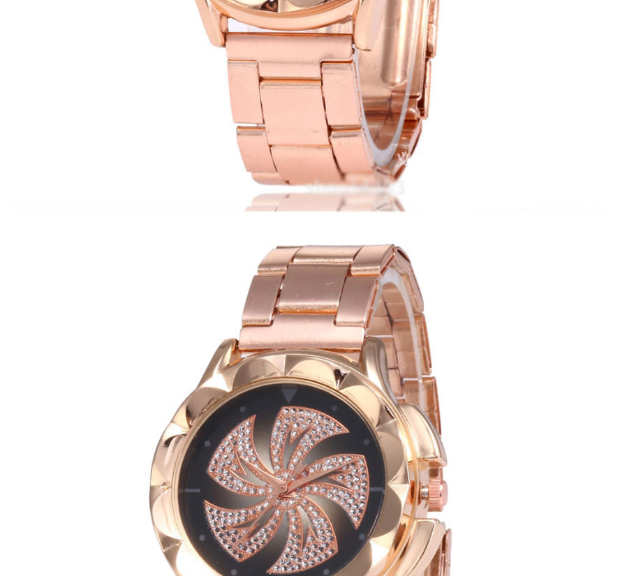 Fashion Pink Starry Windmill Diamond Watch,Ladies Watches