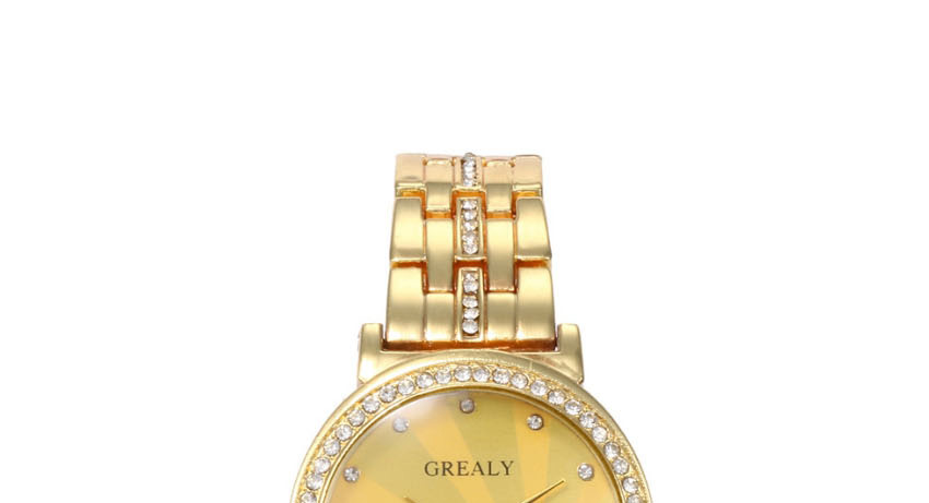 Fashion Golden Rose Quartz Watch With Diamonds,Ladies Watches