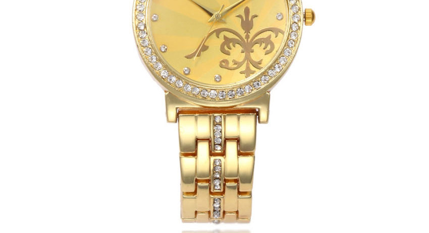 Fashion Rose Gold Rose Quartz Watch With Diamonds,Ladies Watches