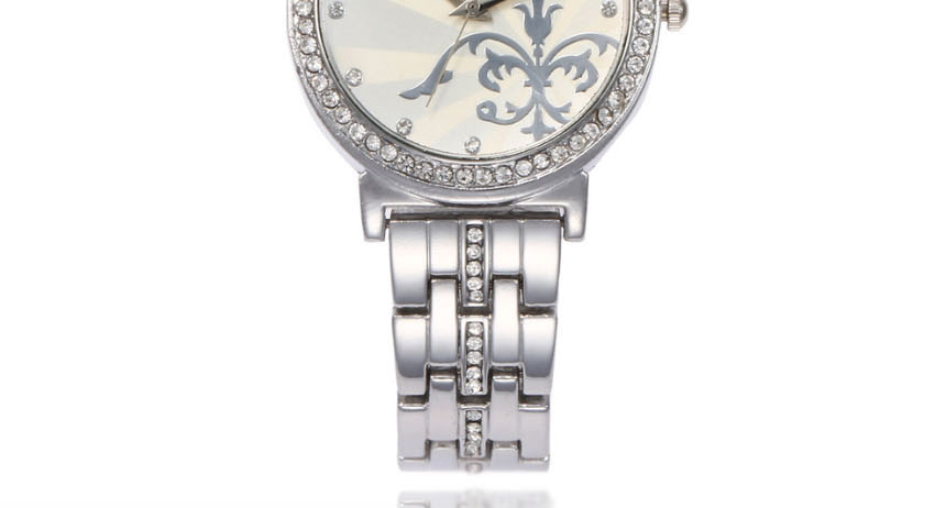 Fashion Rose Gold Rose Quartz Watch With Diamonds,Ladies Watches