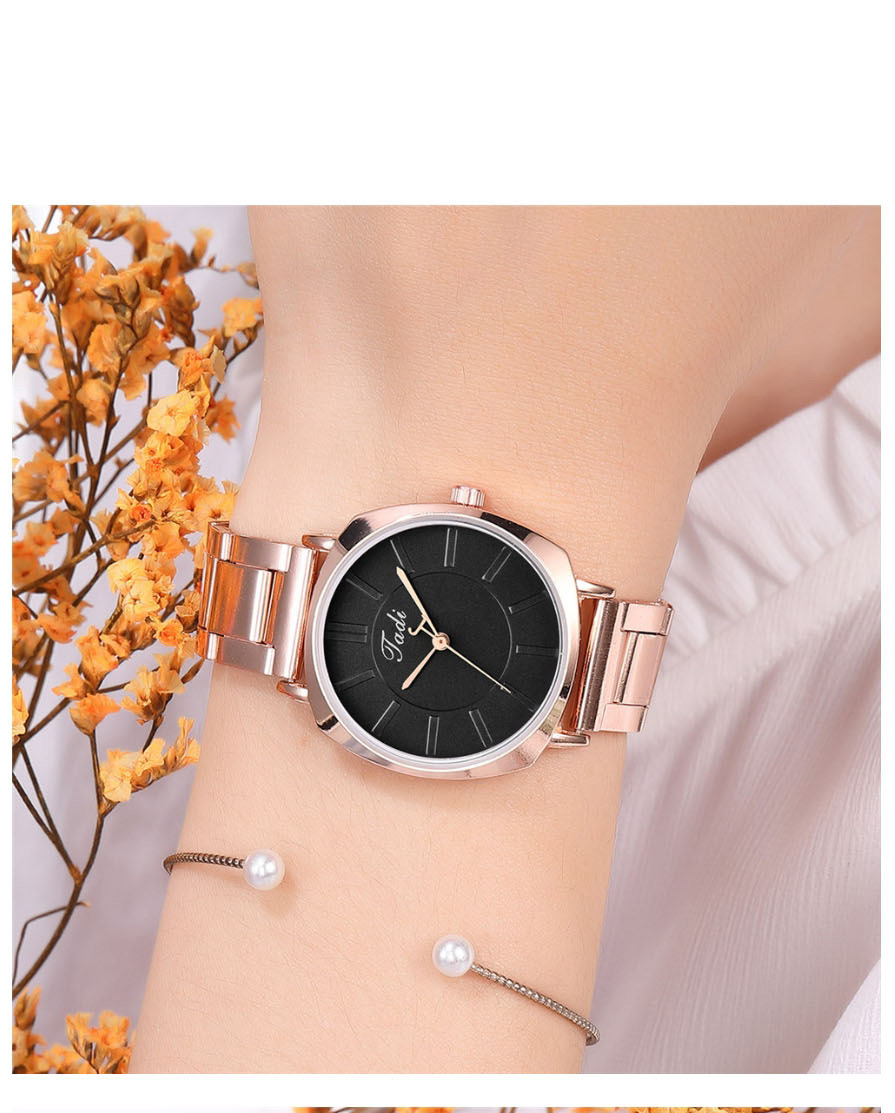 Fashion Red Graduated Quartz Steel Band Alloy Watch,Ladies Watches