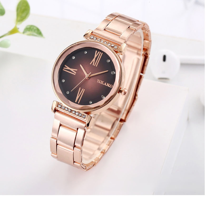 Fashion Black Gradient Quartz Watch With Diamonds,Ladies Watches