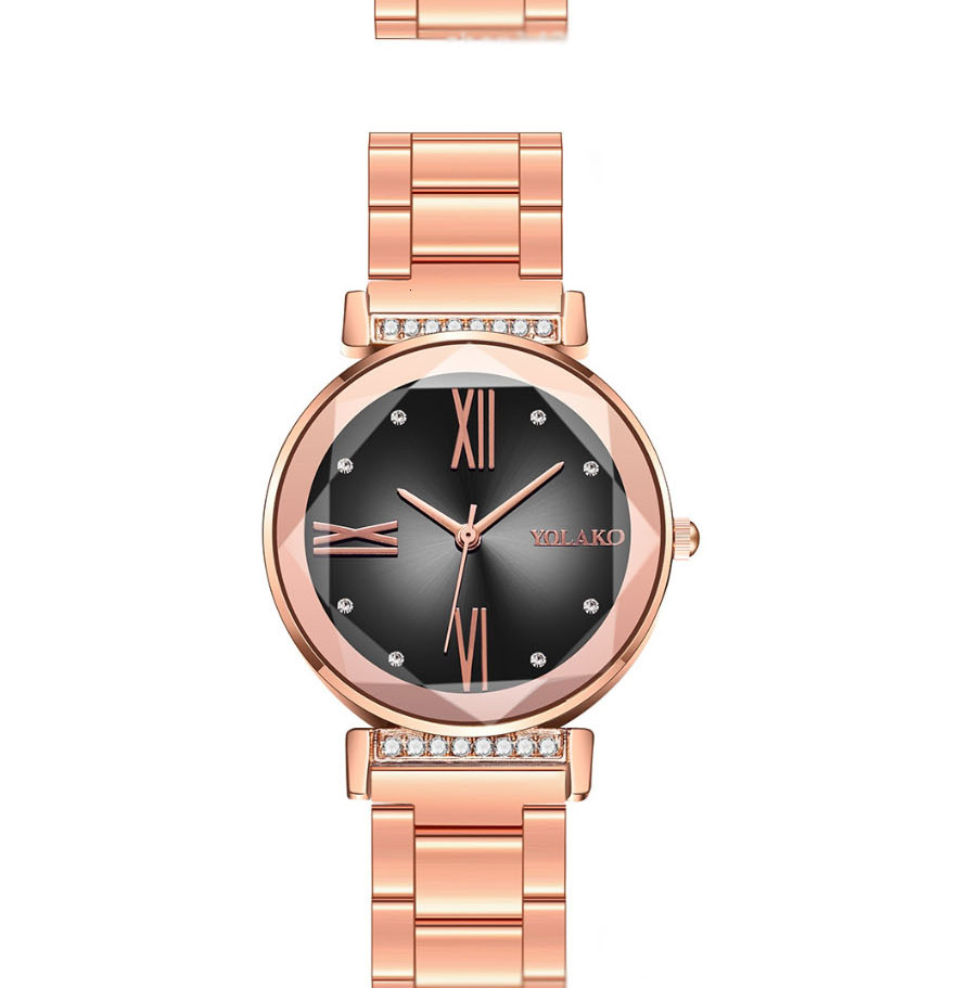 Fashion Black Gradient Quartz Watch With Diamonds,Ladies Watches