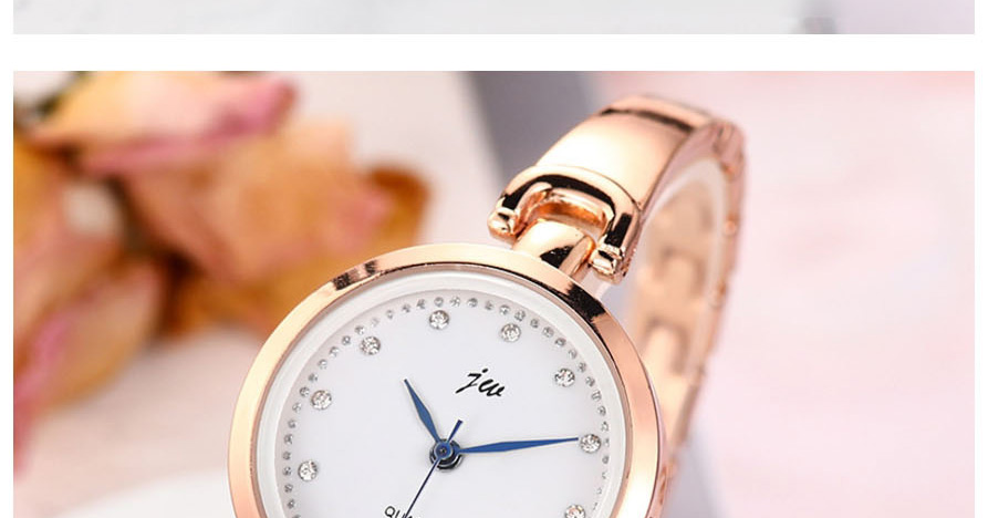 Fashion Silver + White Diamond Bracelet Stainless Steel Band Quartz Bracelet Watch,Ladies Watches
