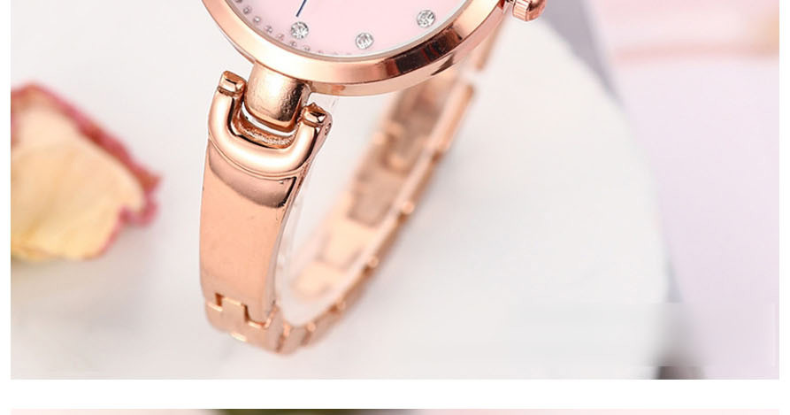 Fashion Golden + White Diamond Bracelet Stainless Steel Band Quartz Bracelet Watch,Ladies Watches