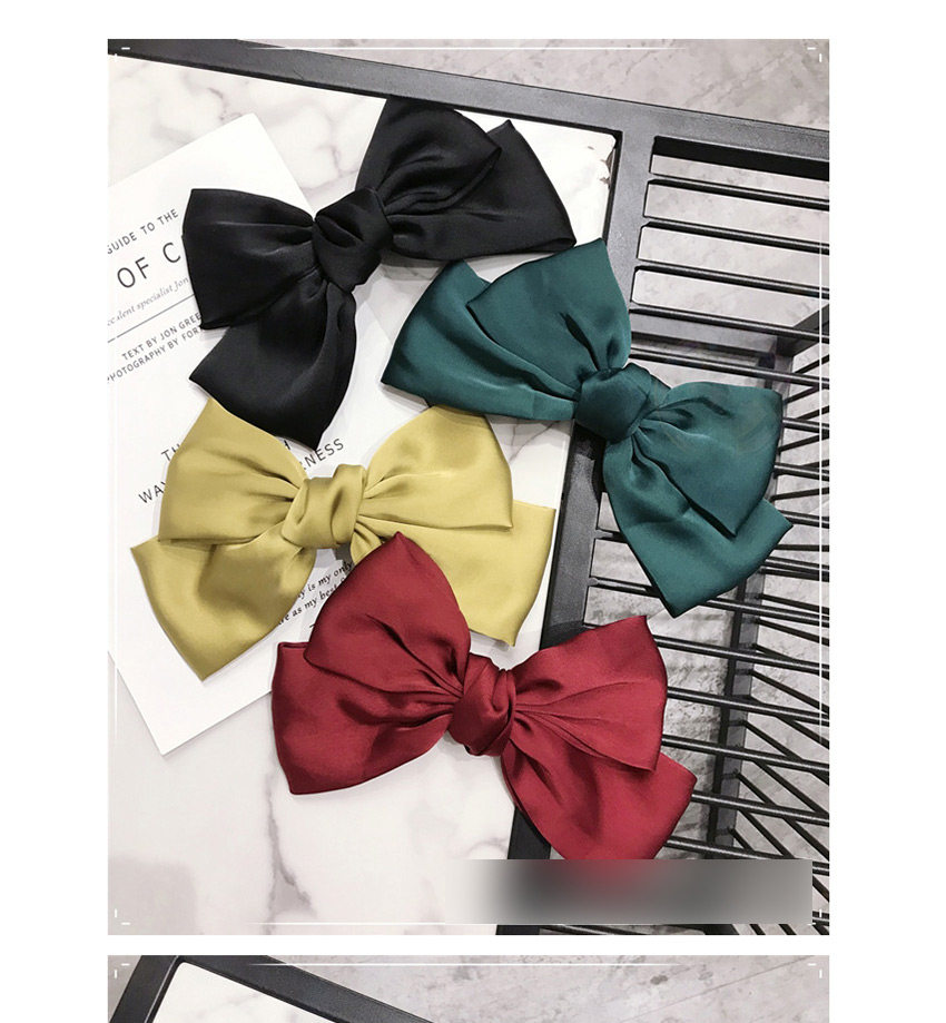 Fashion Navy Big Bow Solid Color Hair Clip,Head Band