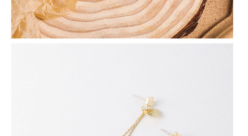 Fashion Golden Squirrel Pinecone Asymmetric Diamond Earrings,Drop Earrings