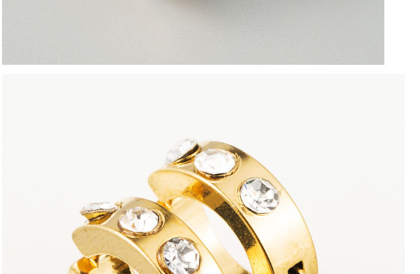 Fashion Golden Metal Geometric Round Ear Clip,Clip & Cuff Earrings