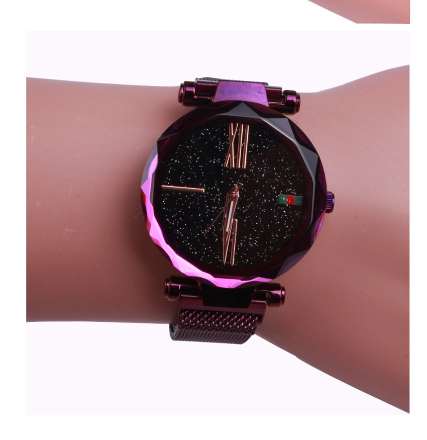 Fashion Black Starry Sky Waterproof Imported Movement Watch,Ladies Watches
