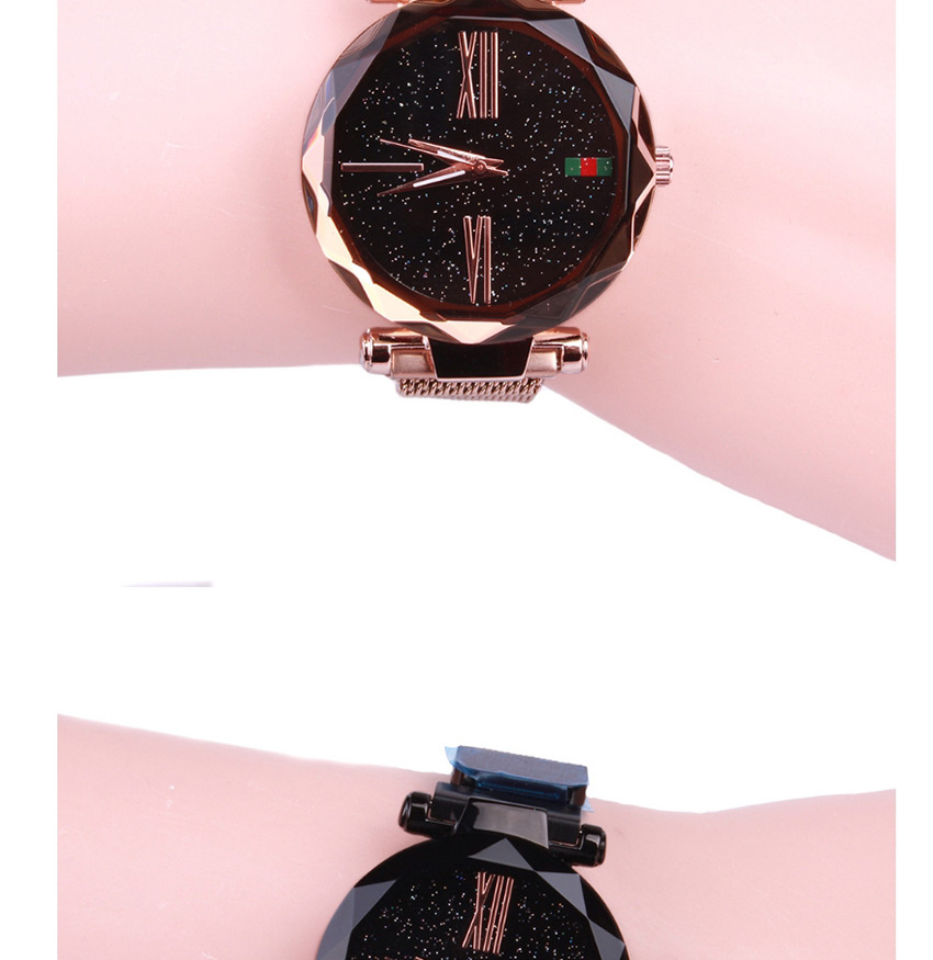 Fashion Black Starry Sky Waterproof Imported Movement Watch,Ladies Watches