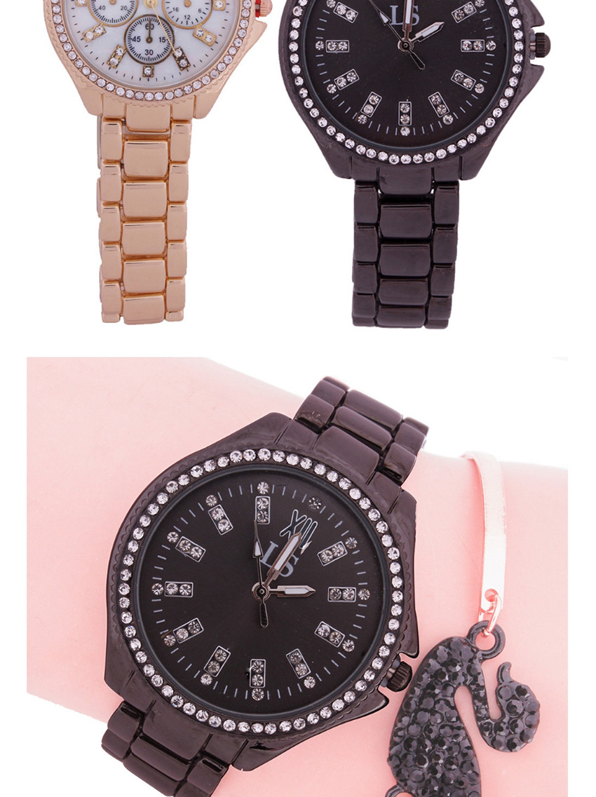 Fashion Rose Gold Diamond Face Ladies Watch With Quartz And Diamonds,Ladies Watches