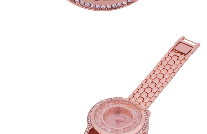 Fashion Rose Gold Ladies Quartz Watch With Quicksand,Ladies Watches