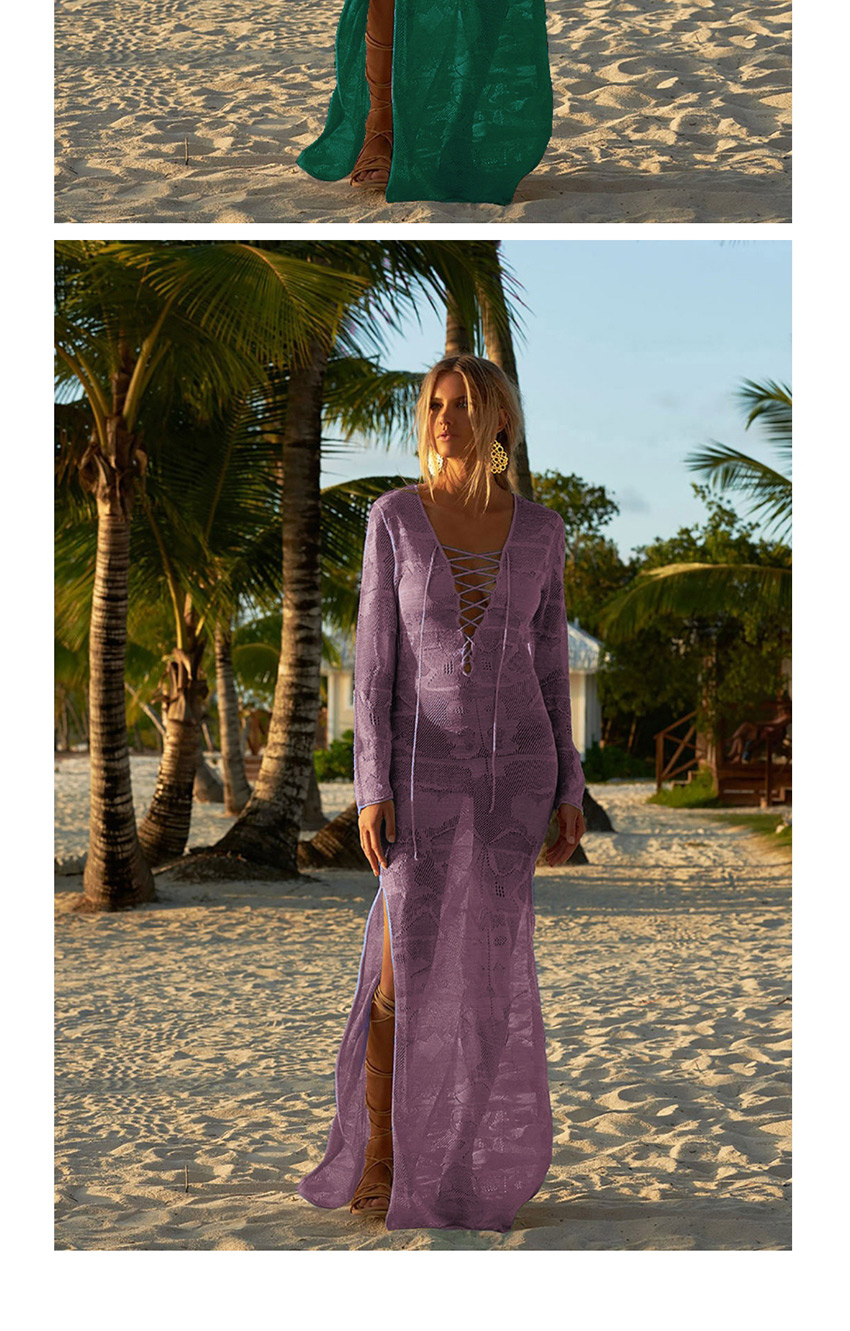 Fashion Light Apricot Long Knit Strap Slim Sun Dress,Sunscreen Shirts