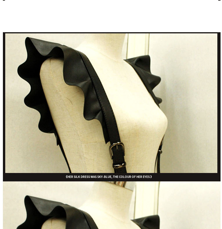 Fashion Black Shoulder Lace Straps Pu Waist Seal Pin Buckle Belt,Wide belts