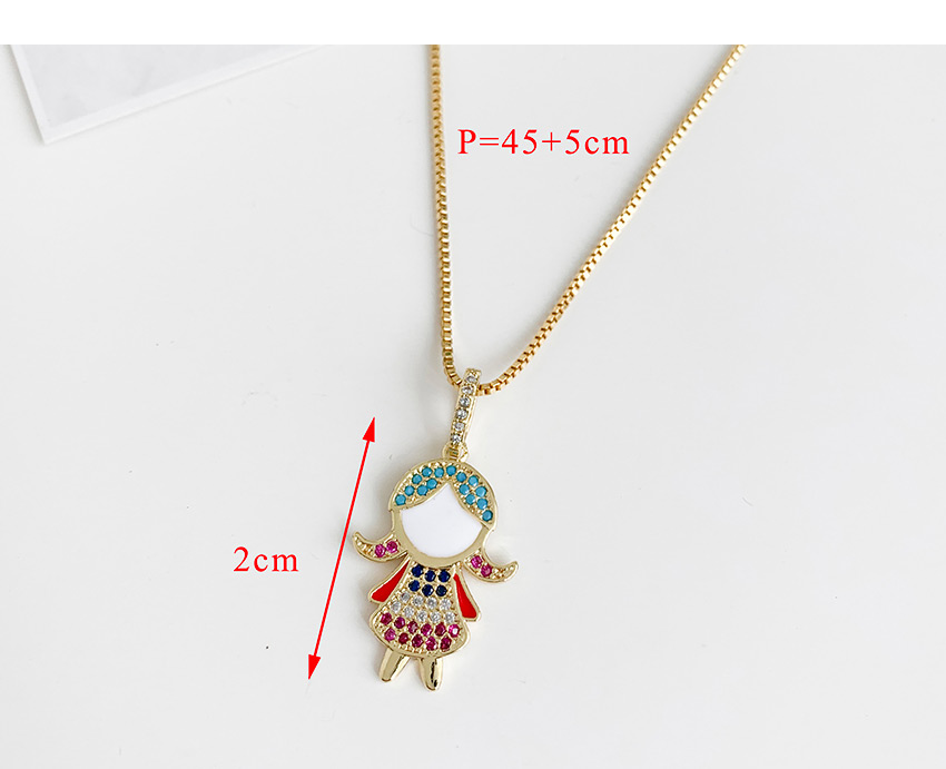 Fashion Golden Cubic Zirconia Girl Necklace,Necklaces