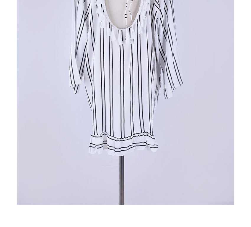 Fashion Cotton Cotton Backless Sweatshirt With Cotton Striped Open Back Ball Loose Sunscreen,Sunscreen Shirts