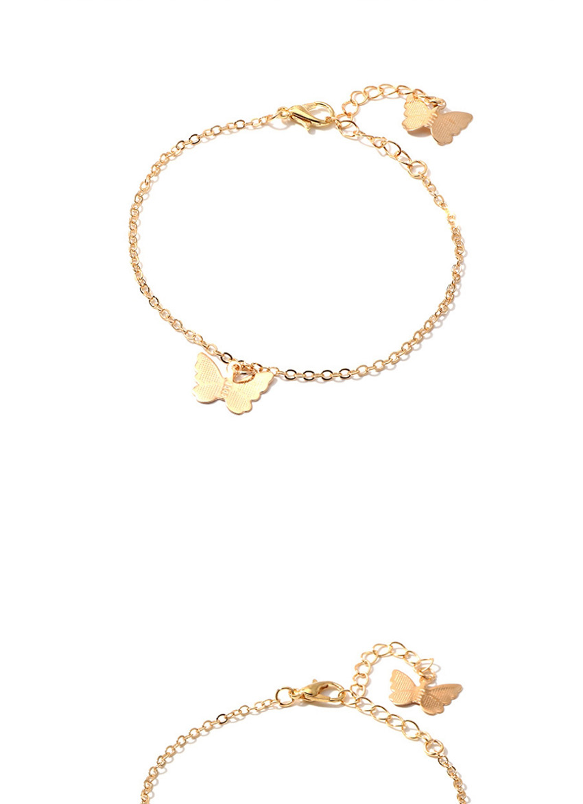 Fashion Golden Single Layer Multi Butterfly Pendant Alloy Bracelet,Fashion Bracelets