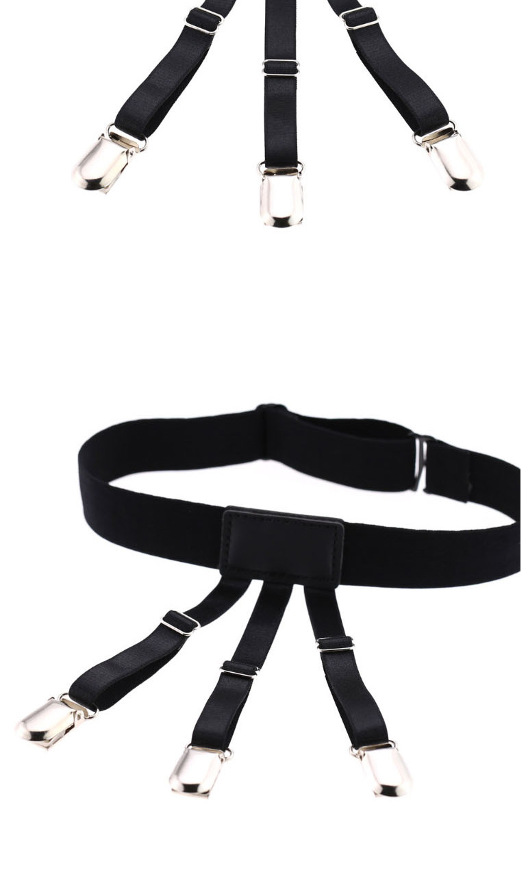 Fashion Black And White Plaid Multifunctional Shirt Sexy Underwear Non-slip Clip (single Price),Thin belts