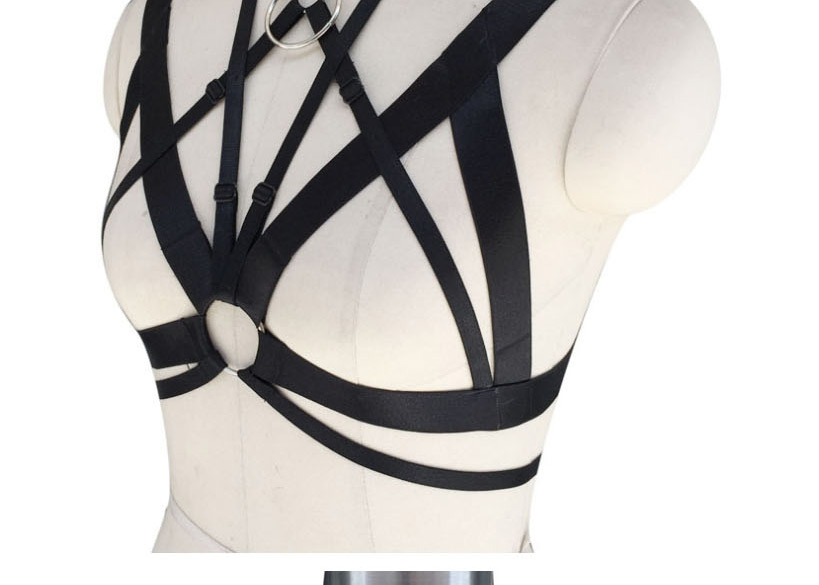 Fashion Black Cutout Straps Bra Straps Fun Elasticated Corset,Thin belts