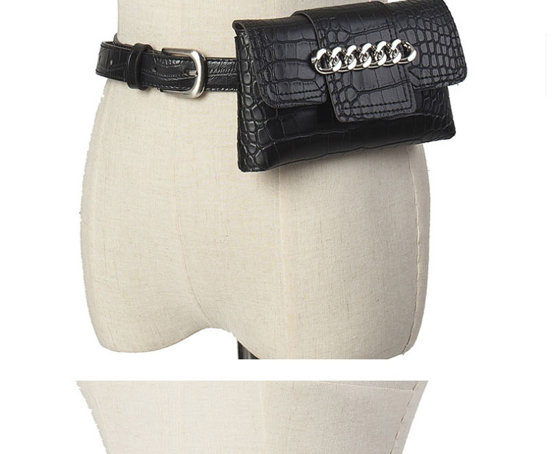 Fashion Serpentine Black Studded Snake Chain Belt Belt Bag,Thin belts