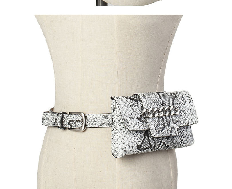 Fashion Snake Grey Studded Snake Chain Belt Belt Bag,Thin belts
