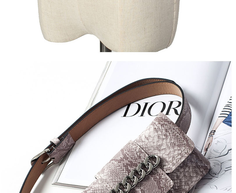 Fashion Snake White Studded Snake Chain Belt Belt Bag,Thin belts