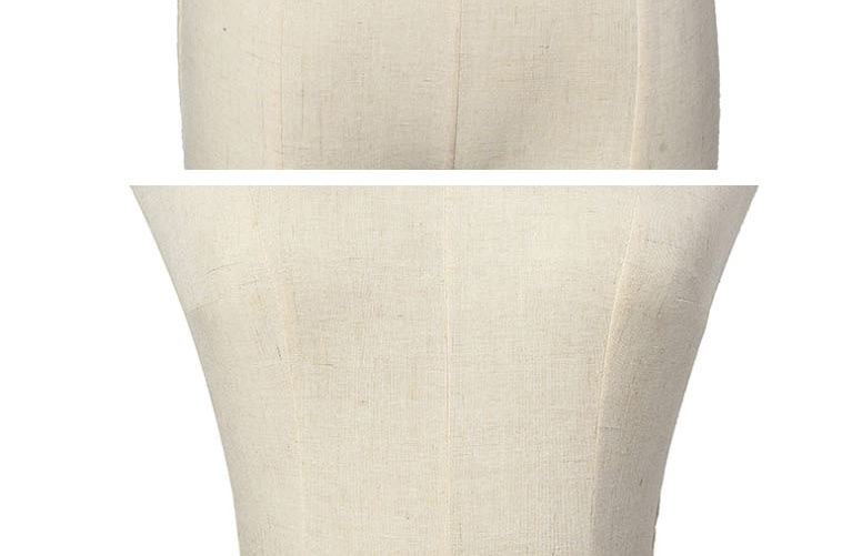 Fashion Beige Woven Carved Wooden Button Stretch Dress Shirt Waist Seal,Wide belts