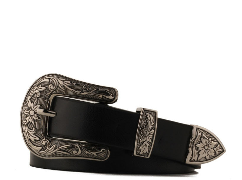 Fashion Black Belt Buckle Metal Embossed Belt,Wide belts