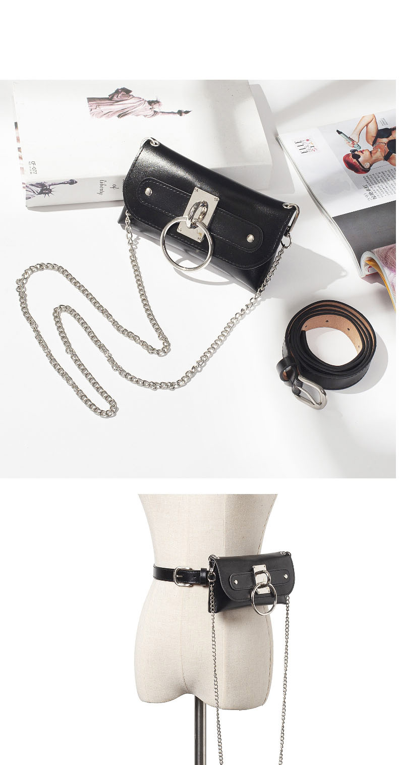 Fashion Apricot Snake Pattern Detachable Chain Large Loop Messenger Belt Belt Bag,Thin belts
