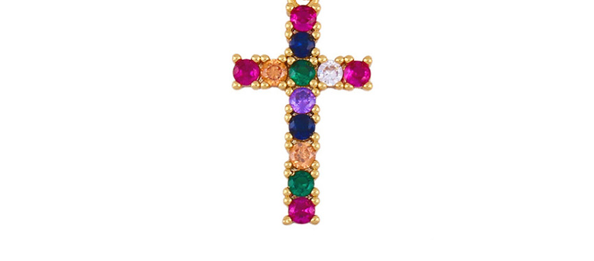 Fashion Our Lady Our Lady Openwork Color Necklace With Zircon Alloy,Necklaces