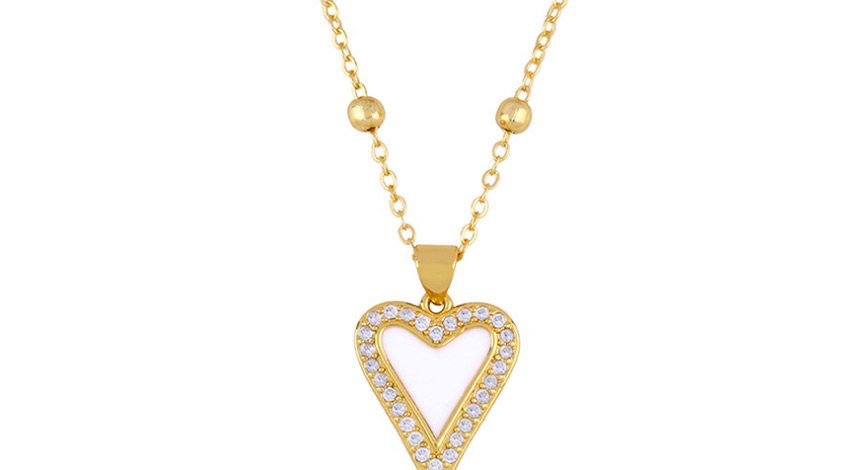 Fashion Red Love Diamond Drop Bead Necklace,Necklaces