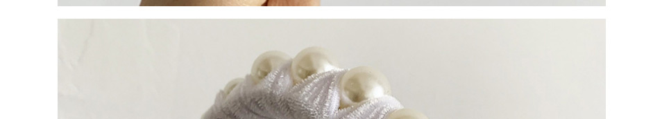 Fashion White Bright Silk Pearl Braid Thin-edged Hair Hoop,Head Band