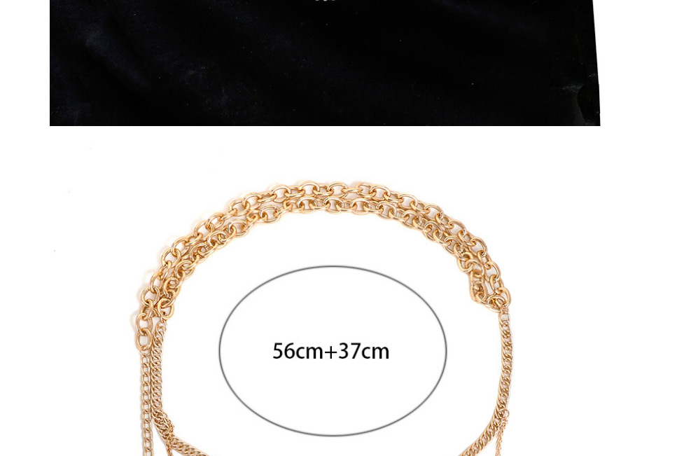 Fashion Golden Shell Tassel Multilayer Alloy Waist Chain,Waist Chain