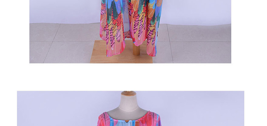 Fashion Color Chiffon Feather Belted Plus Size Maxi Dress,Long Dress