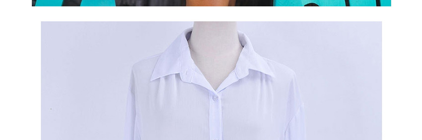 Fashion White Chiffon Wrinkled Lace Shirt Cardigan,Sunscreen Shirts