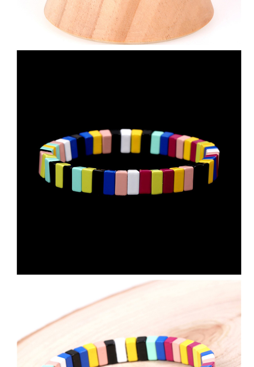 Fashion Color Mixing Zinc Alloy Paint Stitching Contrast Color Bracelet,Fashion Bracelets