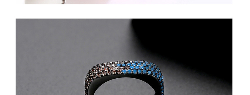 Fashion Color Geometric Ring With Fancy Diamonds,Rings