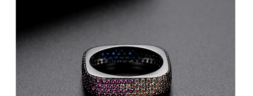 Fashion Color Geometric Ring With Fancy Diamonds,Rings